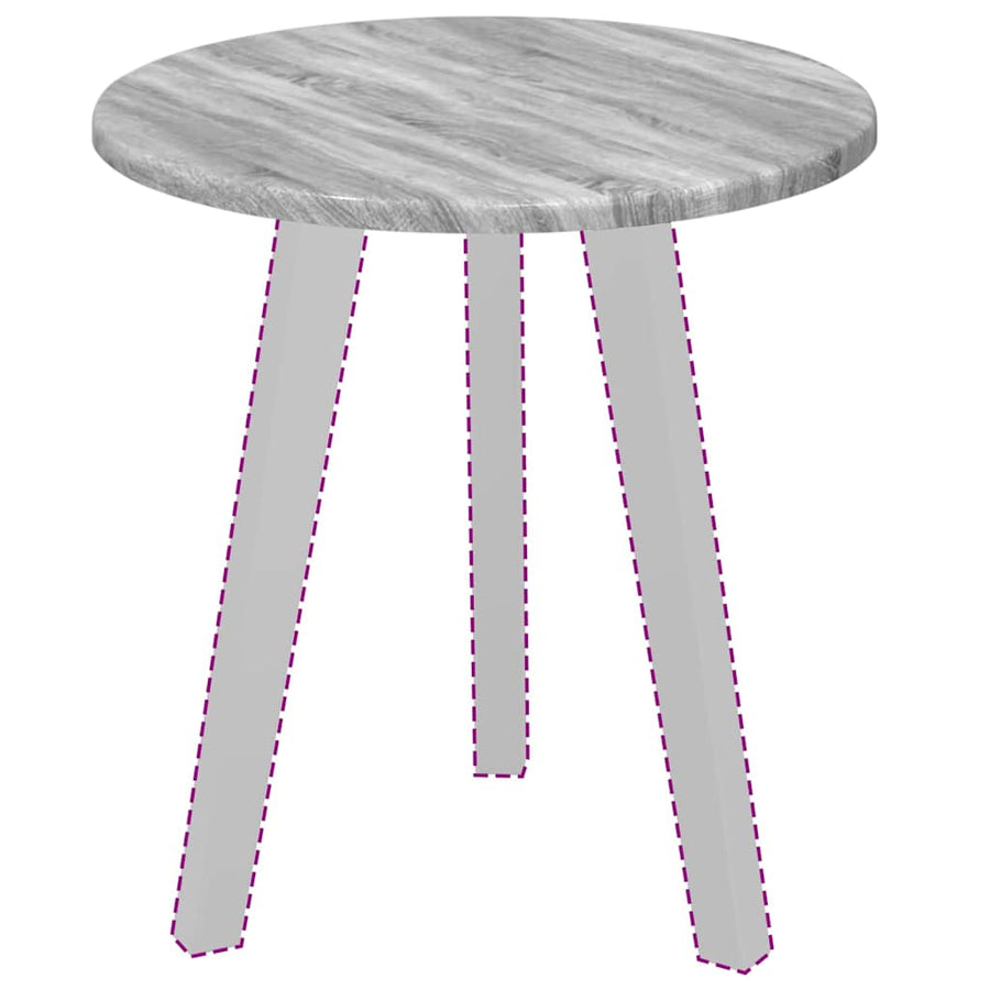 Tafelblad Grijs sonoma 40 x 40 x 1,5 cm Bewerkt hout