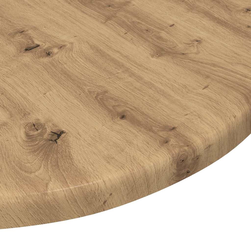 Tafelblad artisanaal eikenkleurig 40 x 40 x 1,5 cm Bewerkt hout