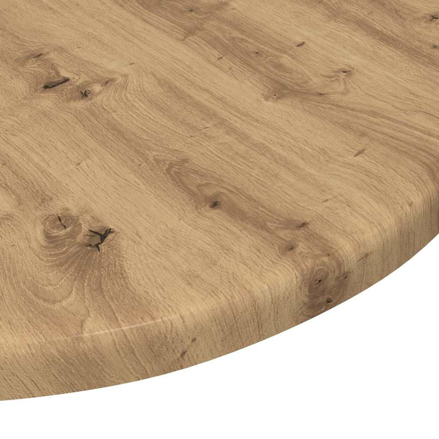 Tafelblad artisanaal eikenkleurig 40 x 40 x 1,5 cm Bewerkt hout