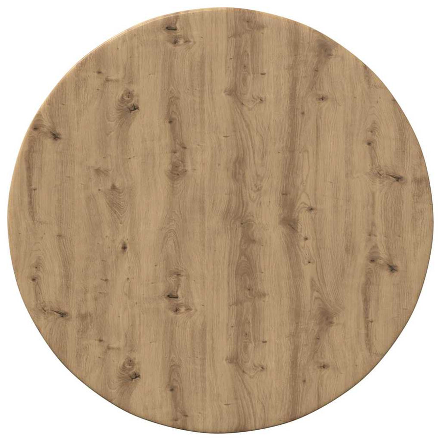 Tafelblad artisanaal eikenkleurig 40 x 40 x 1,5 cm Bewerkt hout