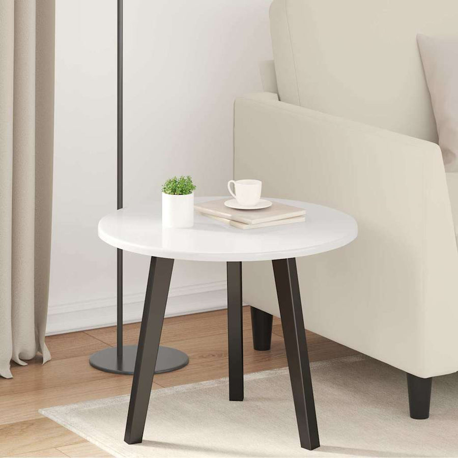 Tafelblad Hoogglans wit 50 x 50 x 1,5 cm Bewerkt hout