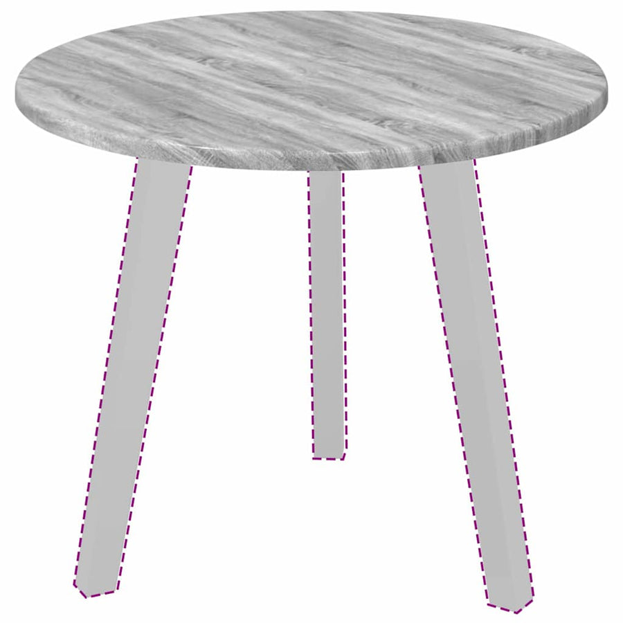 Tafelblad Grijs sonoma 50 x 50 x 1,5 cm Bewerkt hout
