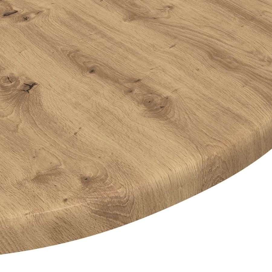 Tafelblad artisanaal eikenkleurig 50 x 50 x 1,5 cm Bewerkt hout