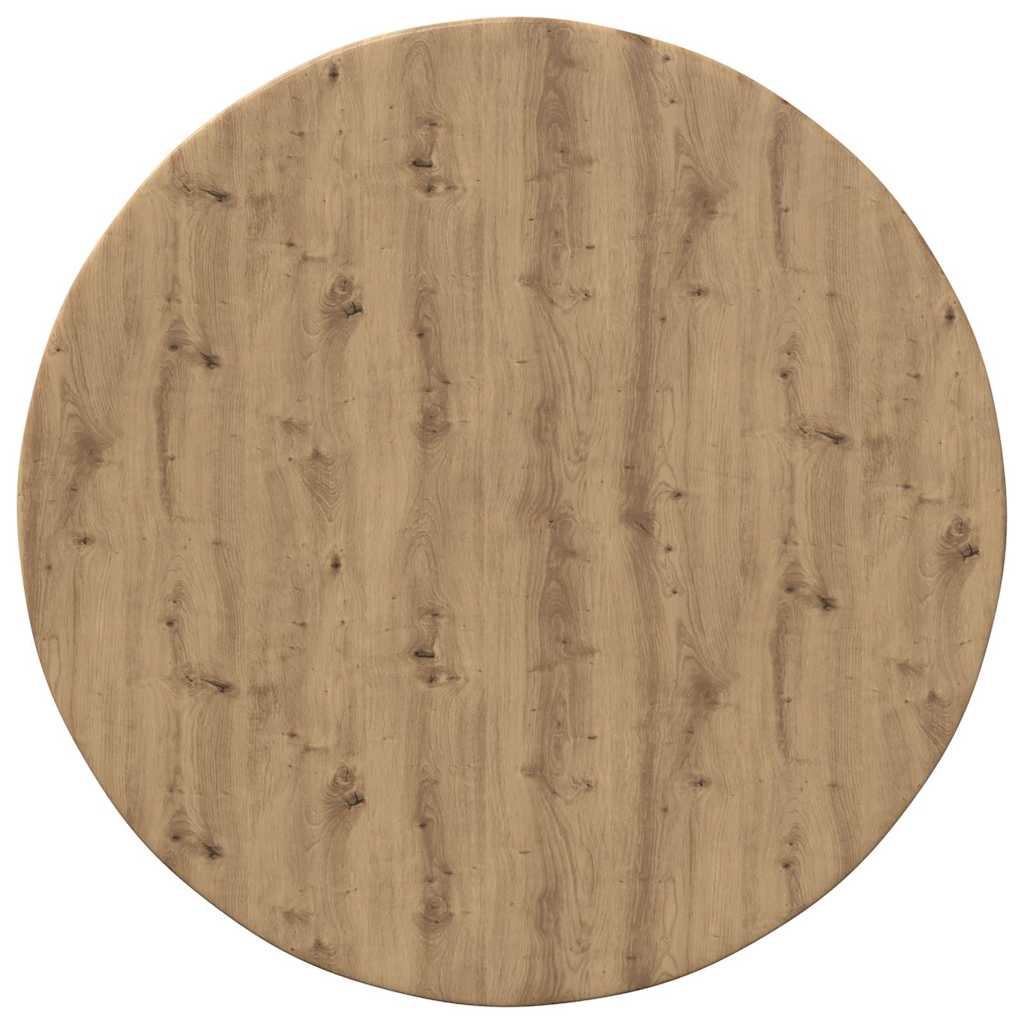 Tafelblad artisanaal eikenkleurig 50 x 50 x 1,5 cm Bewerkt hout