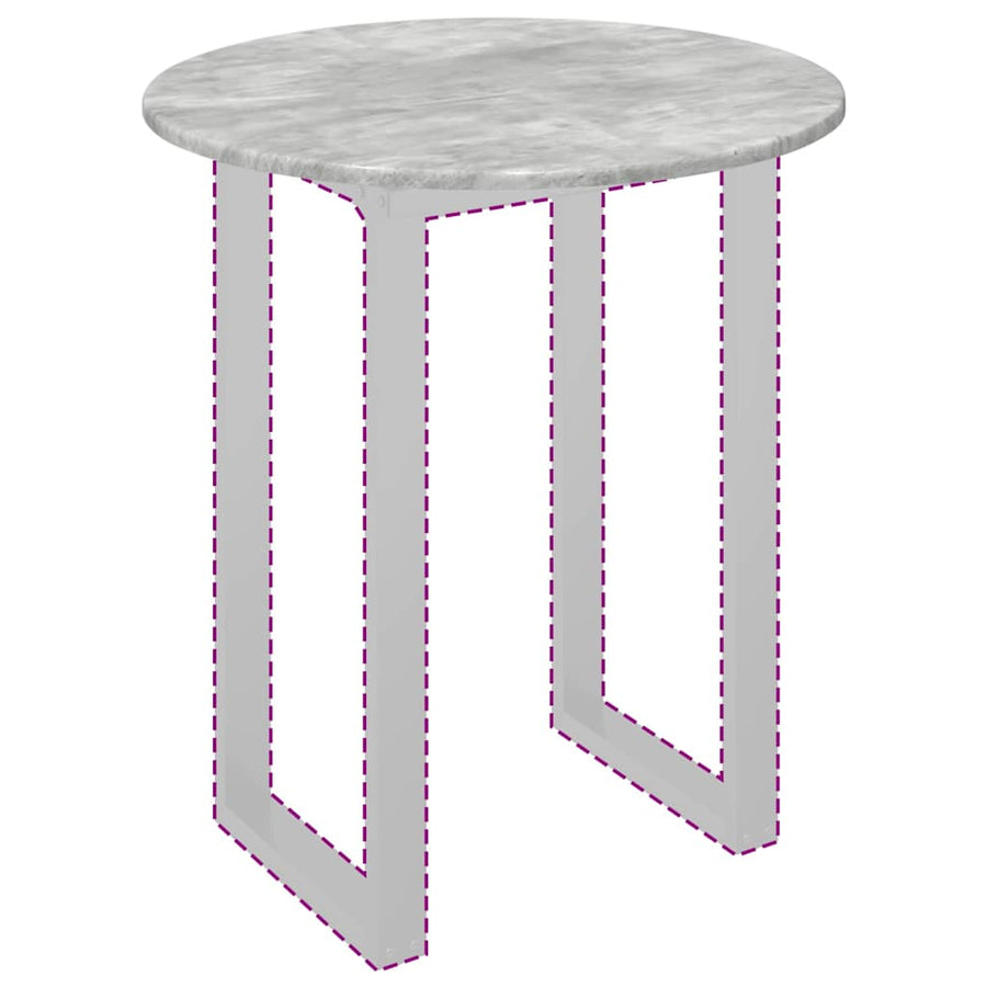 Tafelblad Betongrijs 60 x 60 x 1,5 cm Bewerkt hout