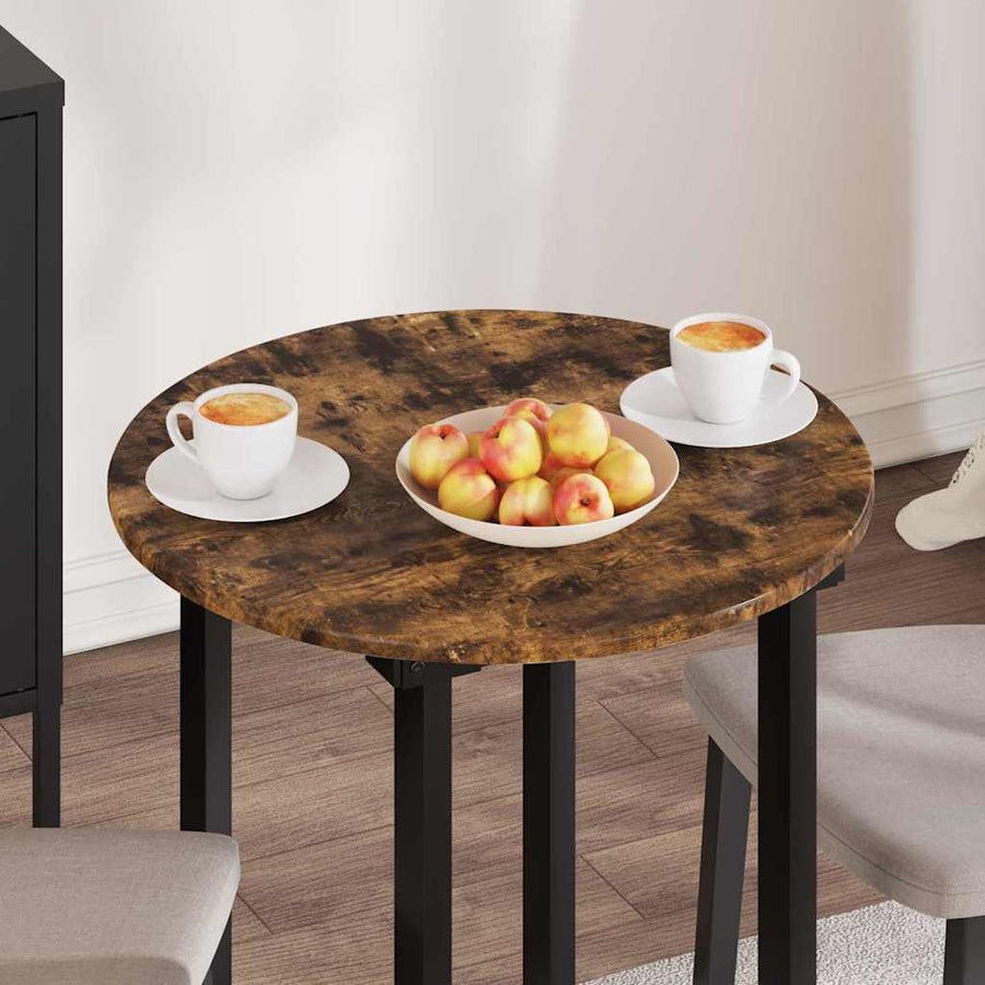 Tafelblad Gerookt eiken 60 x 60 x 1,5 cm Bewerkt hout
