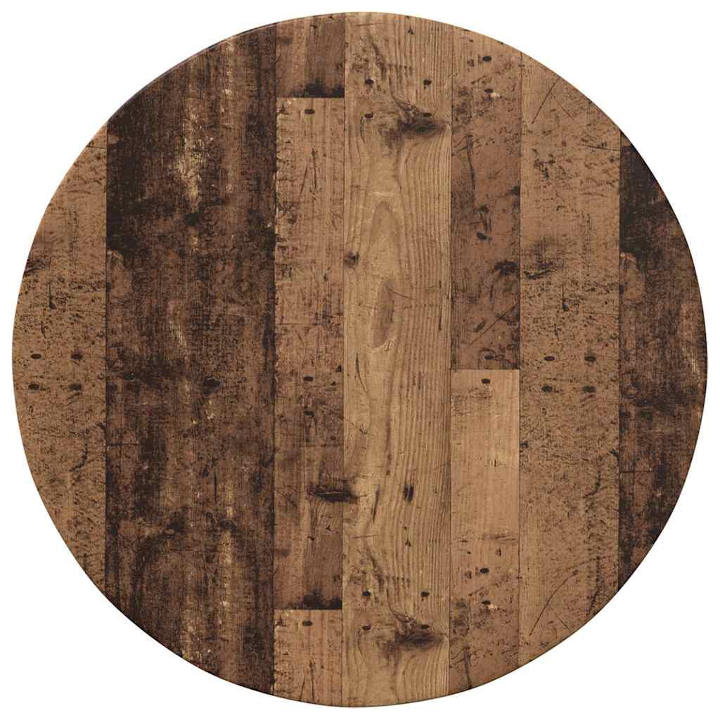 Tafelblad Oud hout Ø 60 x 1,5 cm Bewerkt hout