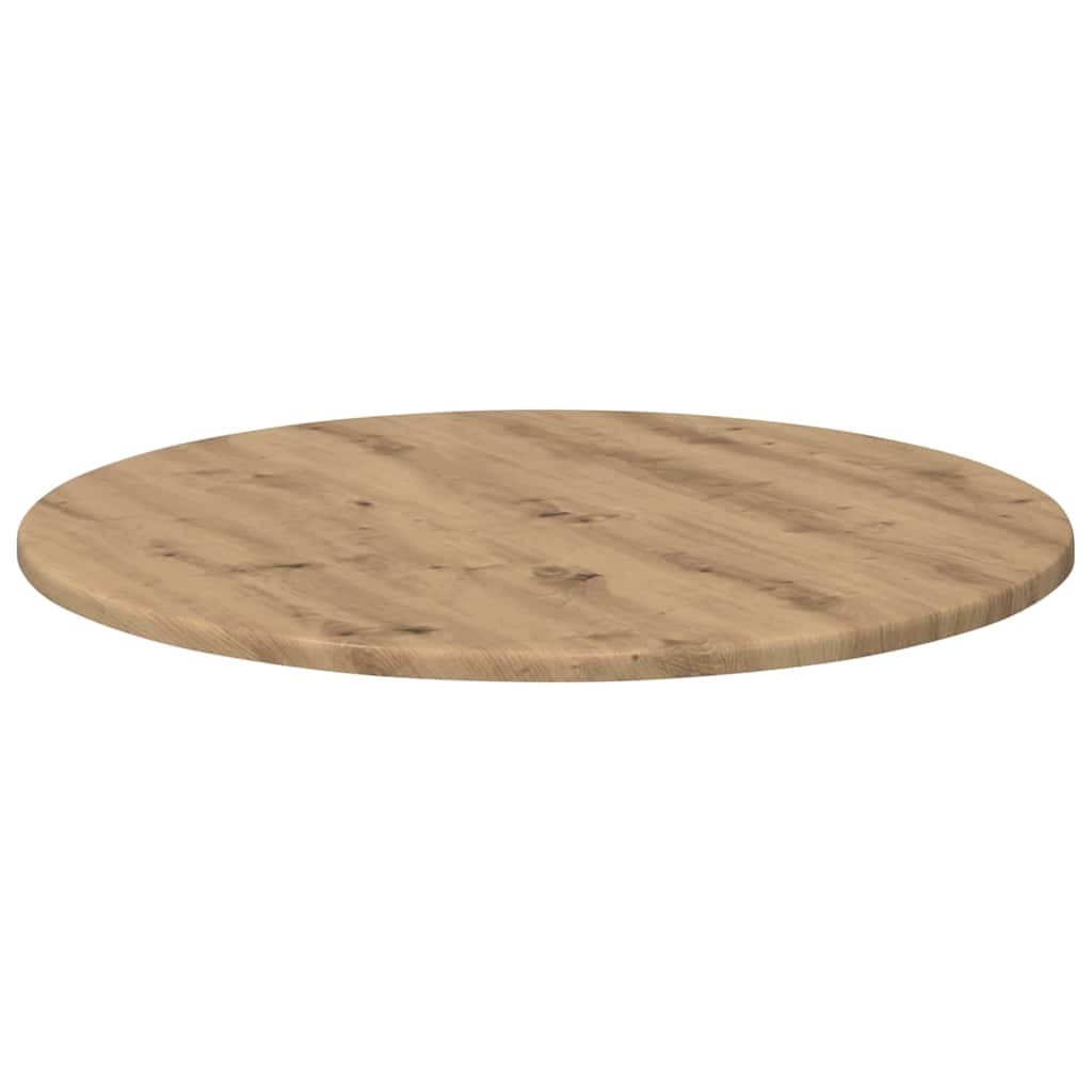 Tafelblad artisanaal eikenkleurig 60 x 60 x 1,5 cm Bewerkt hout