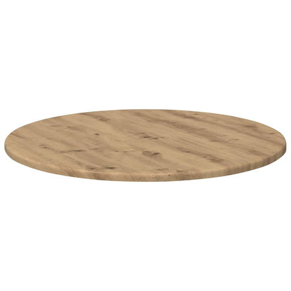 Tafelblad artisanaal eikenkleurig 60 x 60 x 1,5 cm Bewerkt hout