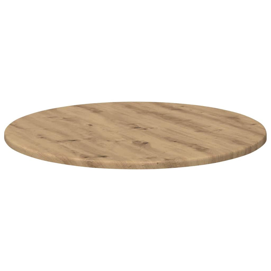 Tafelblad artisanaal eikenkleurig 60 x 60 x 1,5 cm Bewerkt hout