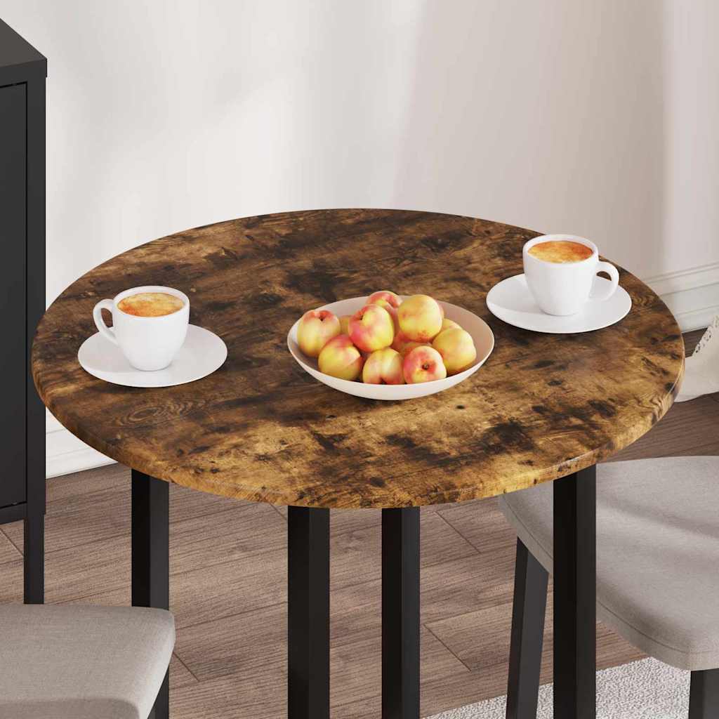 Tafelblad Gerookt eiken 70 x 70 x 1,5 cm Bewerkt hout