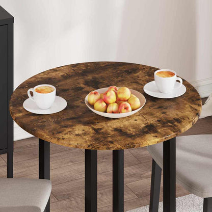 Tafelblad Gerookt eiken 70 x 70 x 1,5 cm Bewerkt hout