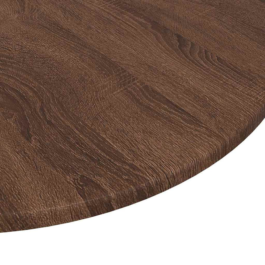 Tafelblad bruin eikenkleur 70 x 70 x 1,5 cm Bewerkt hout