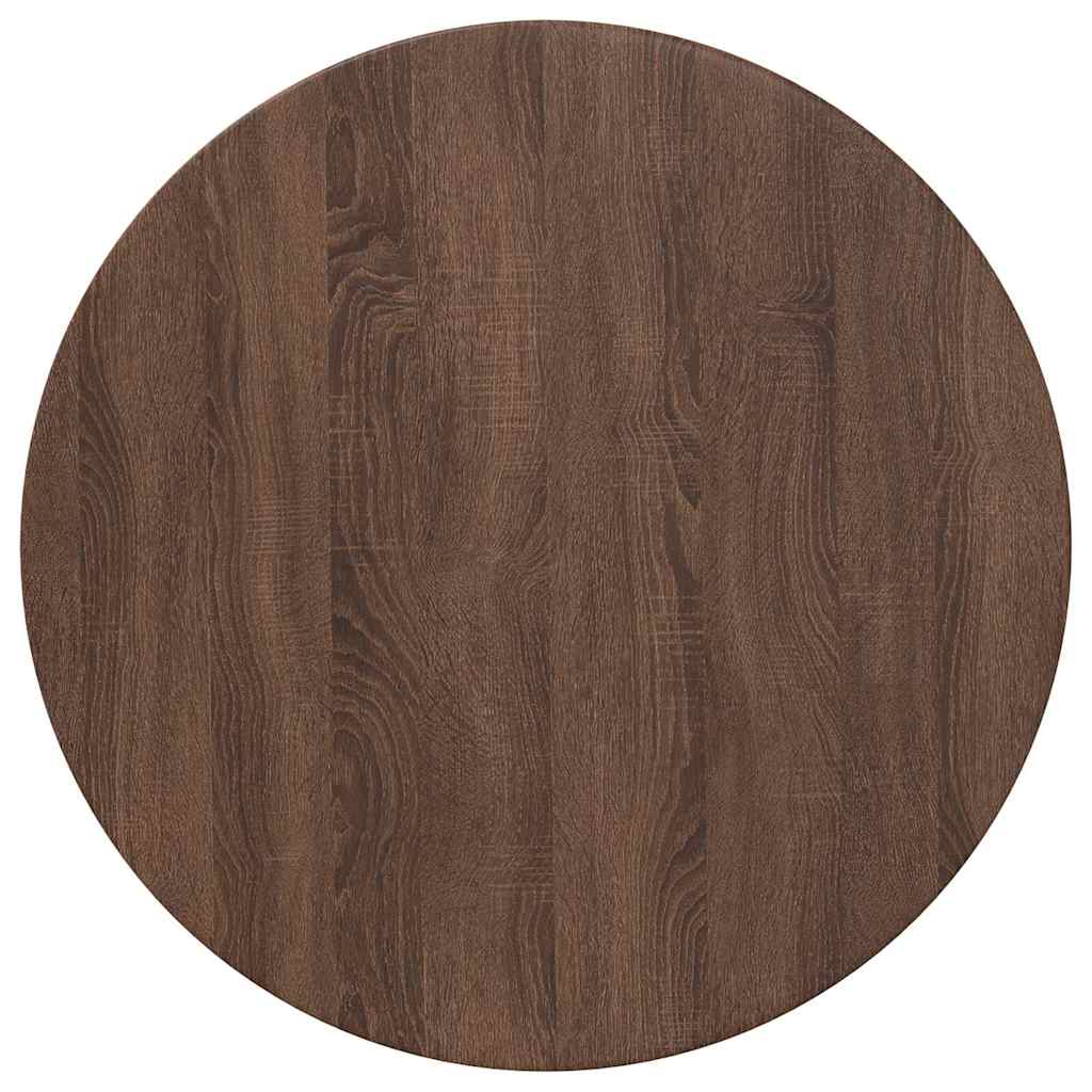 Tafelblad bruin eikenkleur 70 x 70 x 1,5 cm Bewerkt hout