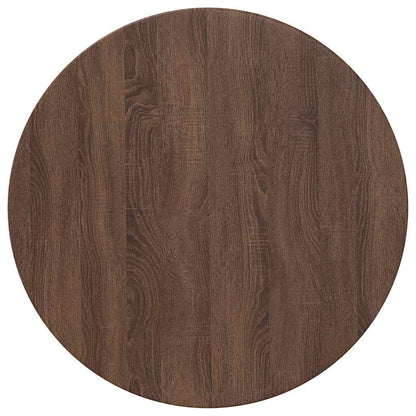 Tafelblad bruin eikenkleur 70 x 70 x 1,5 cm Bewerkt hout