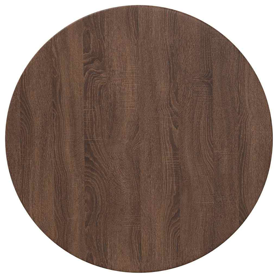 Tafelblad bruin eikenkleur 70 x 70 x 1,5 cm Bewerkt hout