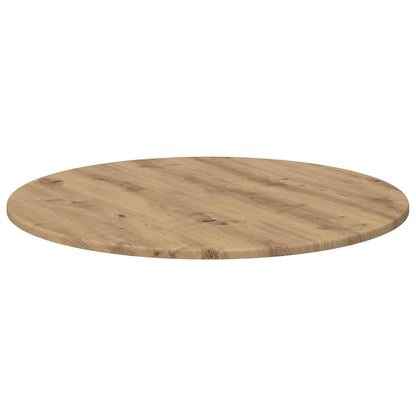 Tafelblad artisanaal eikenkleurig 70 x 70 x 1,5 cm Bewerkt hout