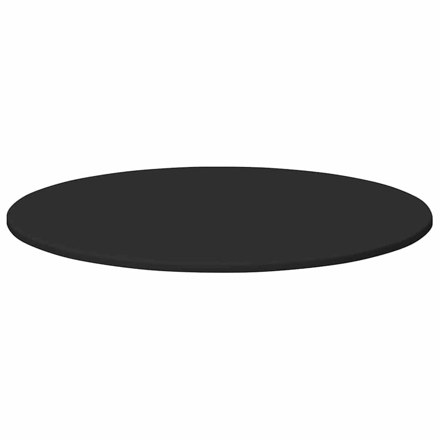 Tafelblad Zwart Ø 80 x 1,5 cm Bewerkt hout