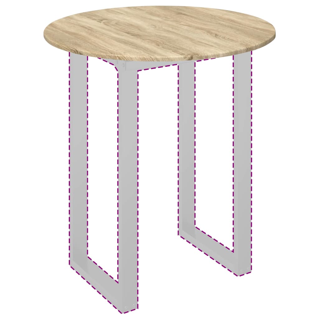 Tafelblad Sonoma eiken 80 x 80 x 1,5 cm Bewerkt hout