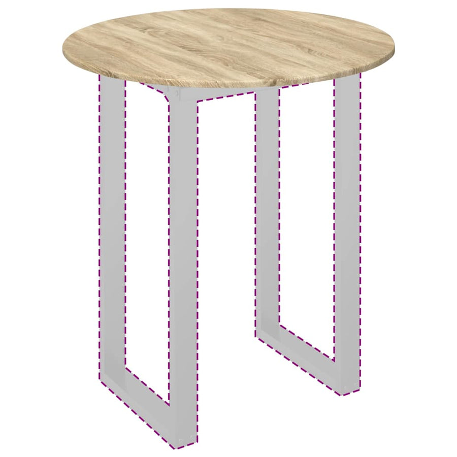 Tafelblad Sonoma eiken 80 x 80 x 1,5 cm Bewerkt hout