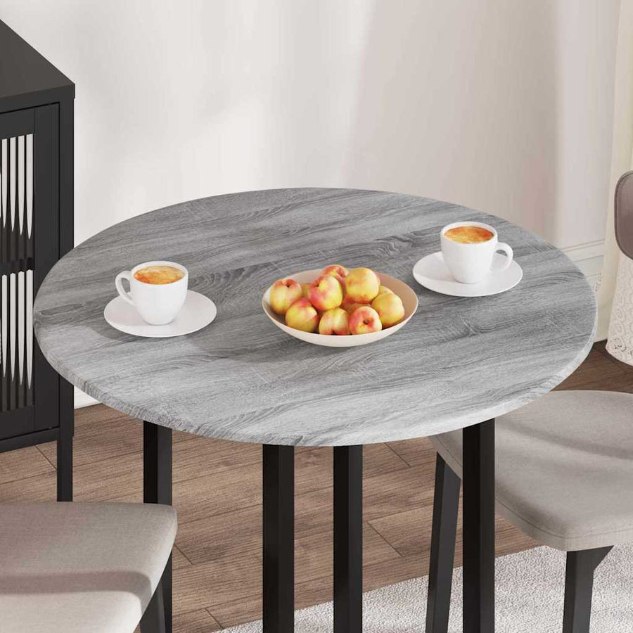 Tafelblad Grijs sonoma 80 x 80 x 1,5 cm Bewerkt hout