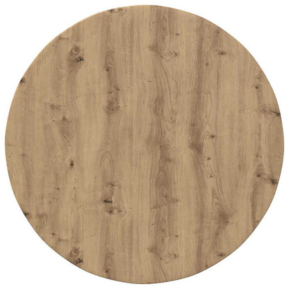 Tafelblad artisanaal eikenkleurig 80 x 80 x 1,5 cm Bewerkt hout