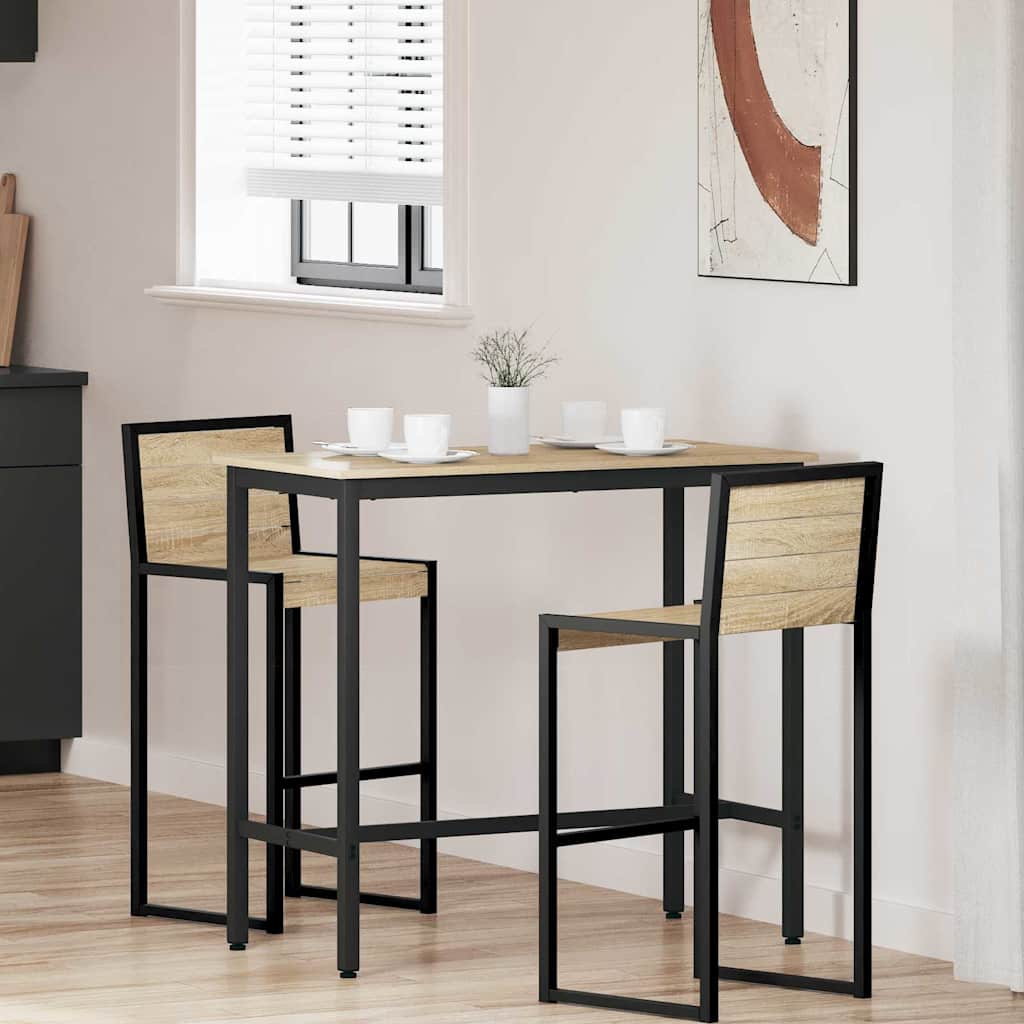 Tafel Sonoma Eiken 100 x 40 x 100,5 cm Engineered hout en staal