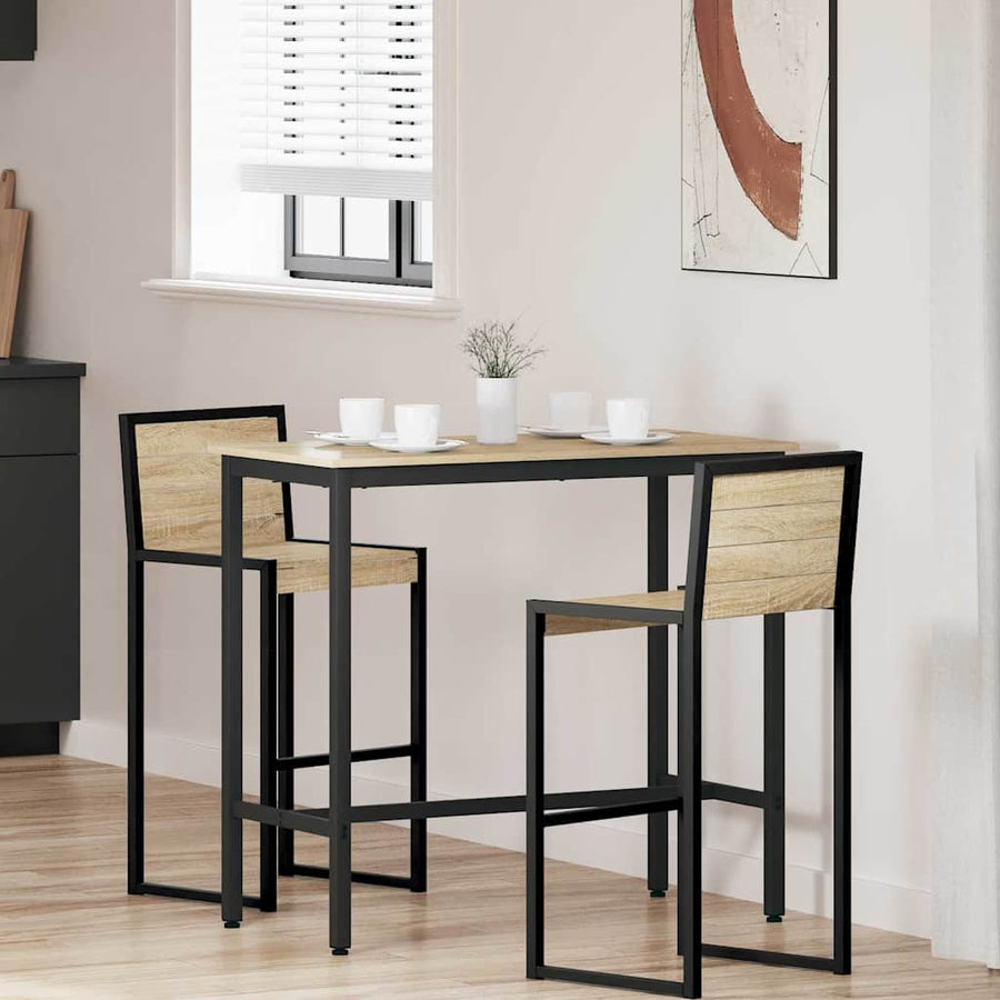 Tafel Sonoma Eiken 100 x 40 x 100,5 cm Engineered hout en staal