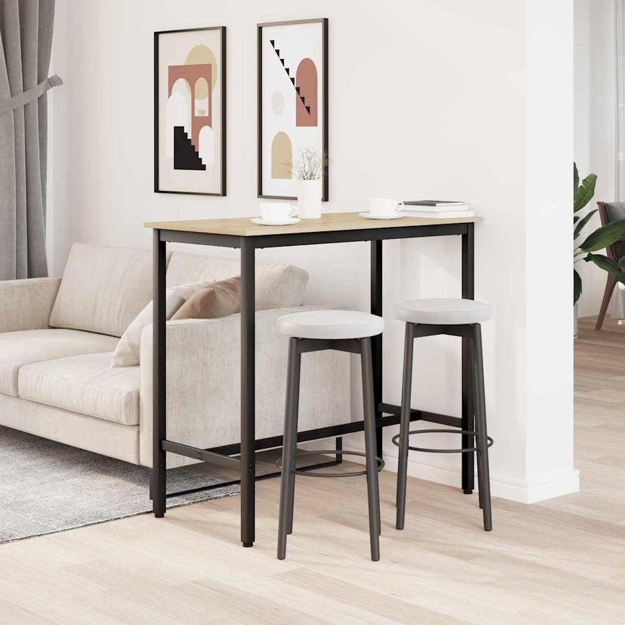 Tafel Sonoma Eiken 100 x 40 x 100,5 cm Engineered hout en staal