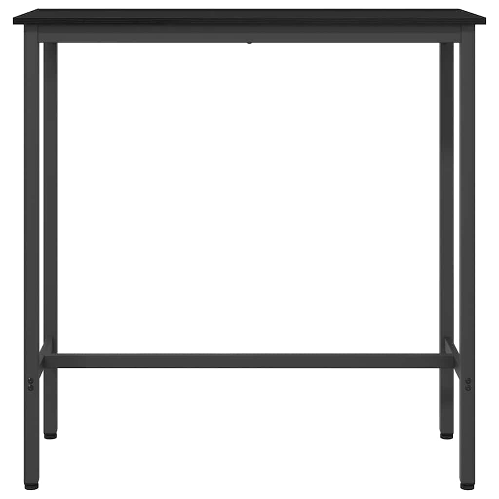 Tafel Zwart Eiken 100 x 40 x 90,5 cm Engineered hout en staal