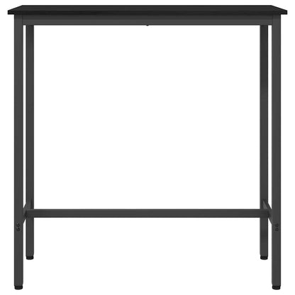 Tafel Zwart Eiken 100 x 40 x 90,5 cm Engineered hout en staal