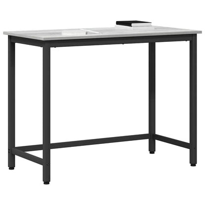 Tafel Grijs Sonoma 80 x 50 x 76,5 cm Engineered hout en staal