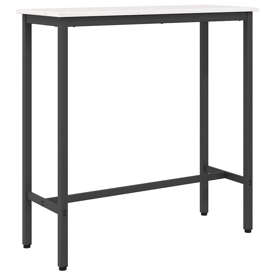 Tafel Wit 100 x 40 x 101 cm Engineered hout en staal