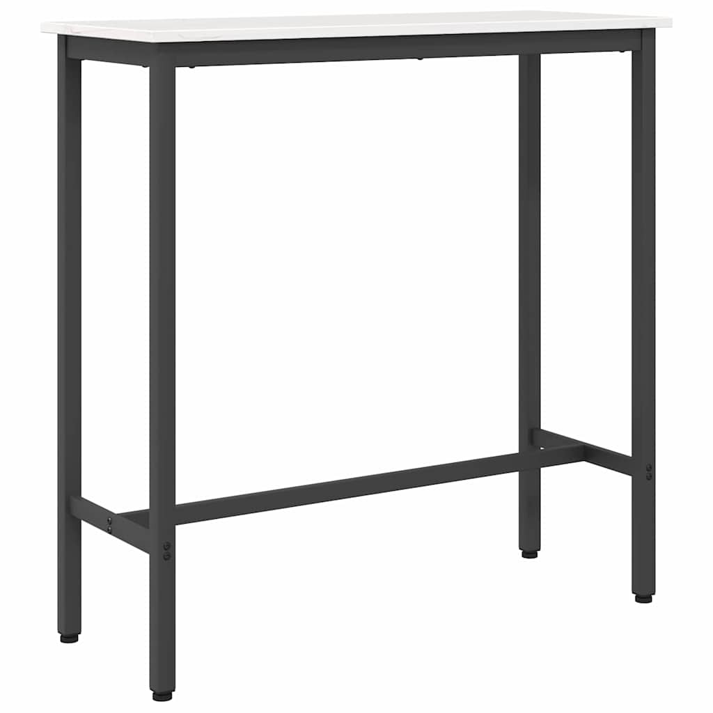 Tafel Wit 100 x 40 x 101 cm Engineered hout en staal