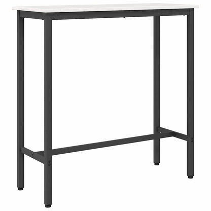 Tafel Wit 100 x 40 x 101 cm Engineered hout en staal