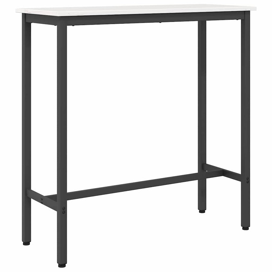 Tafel Wit 100 x 40 x 101 cm Engineered hout en staal