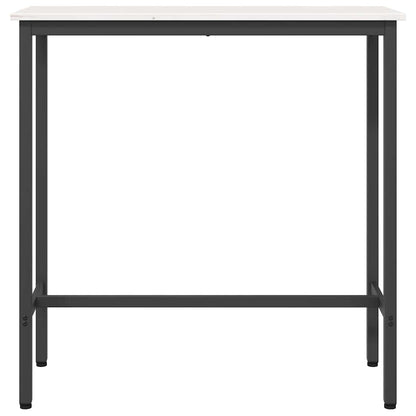 Tafel Wit 100 x 40 x 101 cm Engineered hout en staal