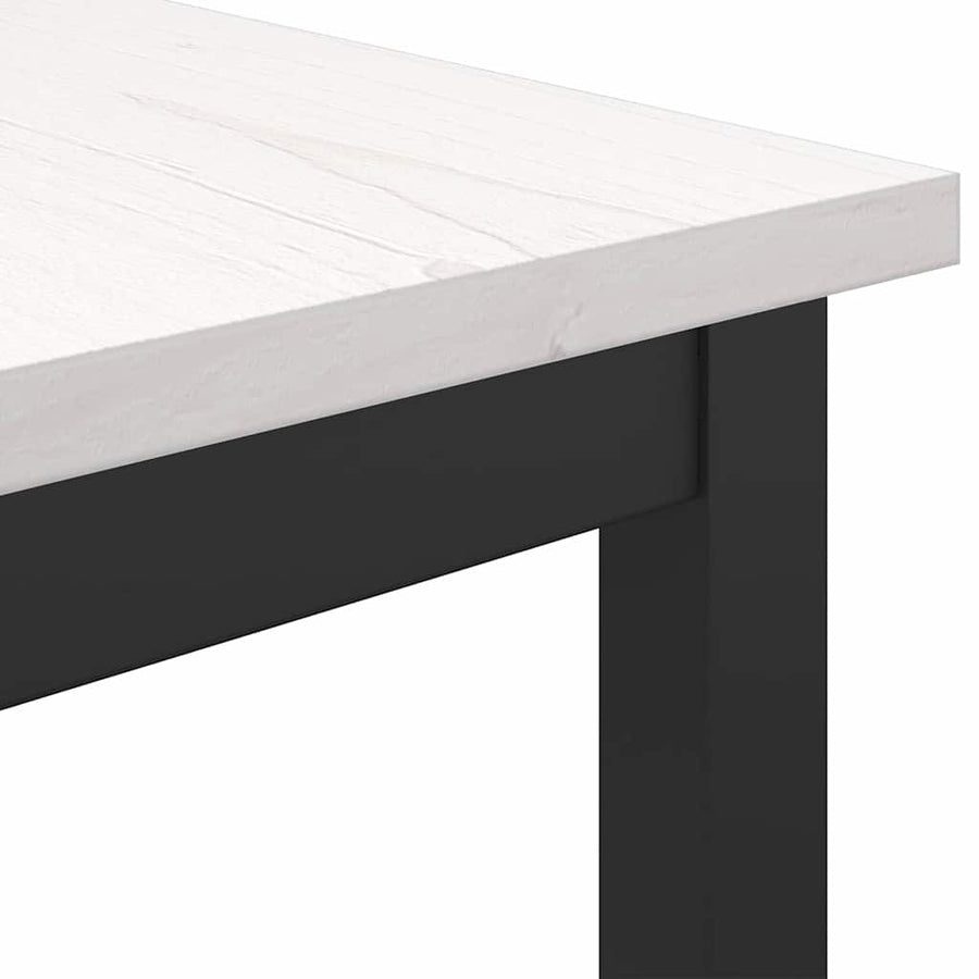 Tafel Wit 100 x 50 x 77 cm Engineered hout en staal