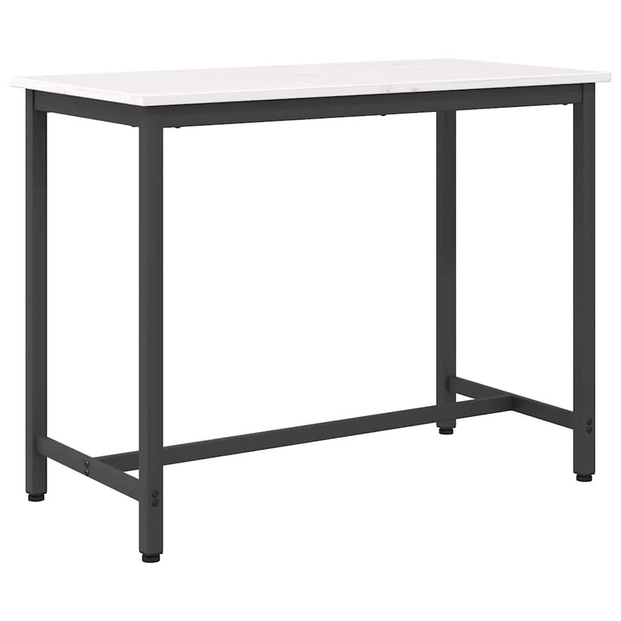 Tafel Wit 100 x 50 x 77 cm Engineered hout en staal