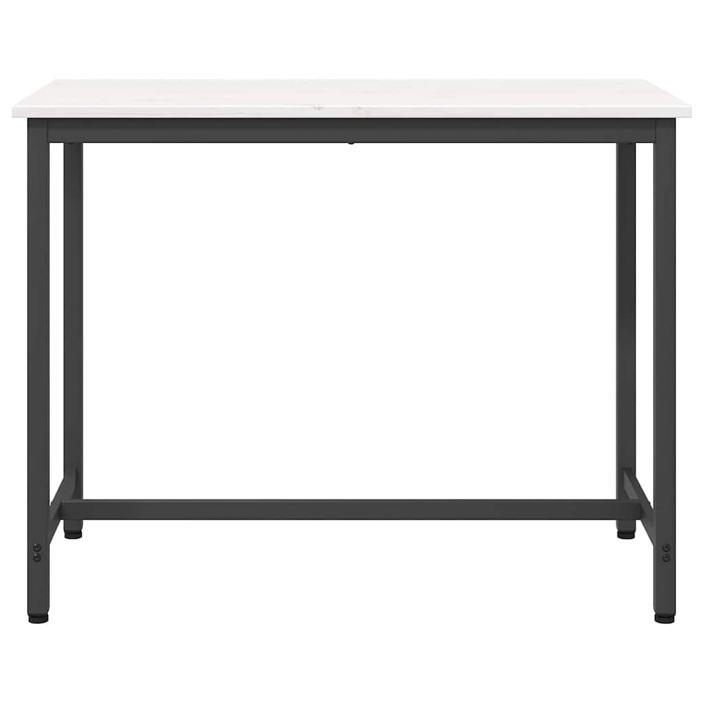 Tafel Wit 100 x 50 x 77 cm Engineered hout en staal