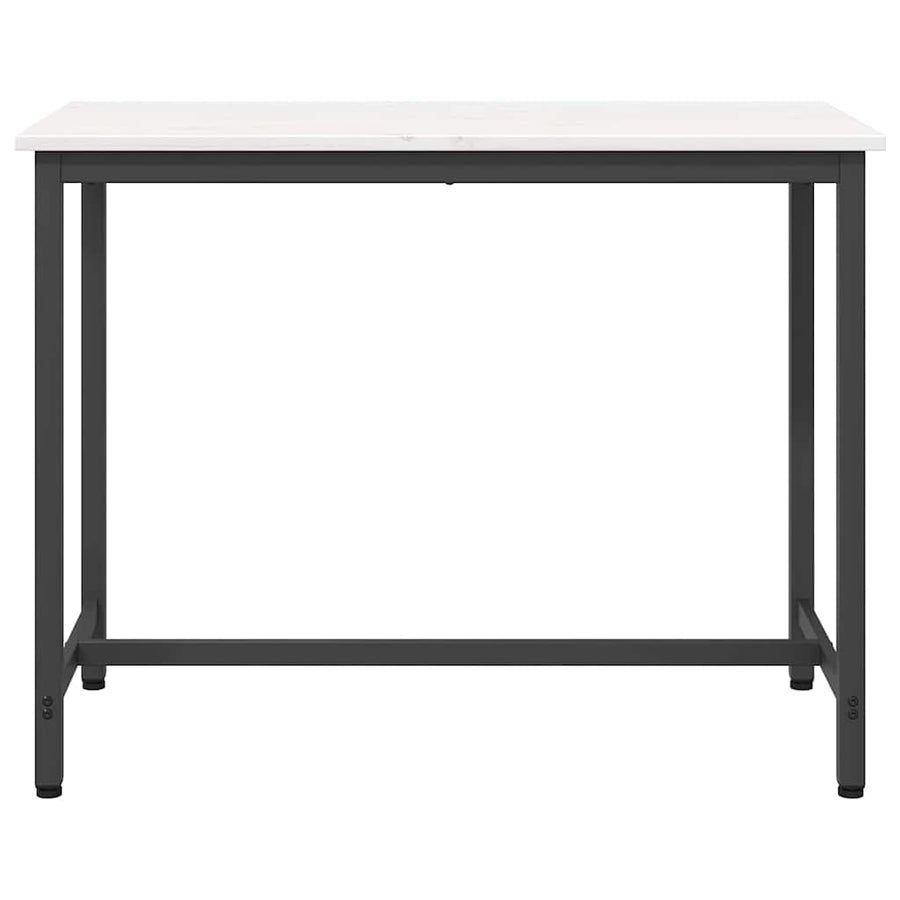 Tafel Wit 100 x 50 x 77 cm Engineered hout en staal