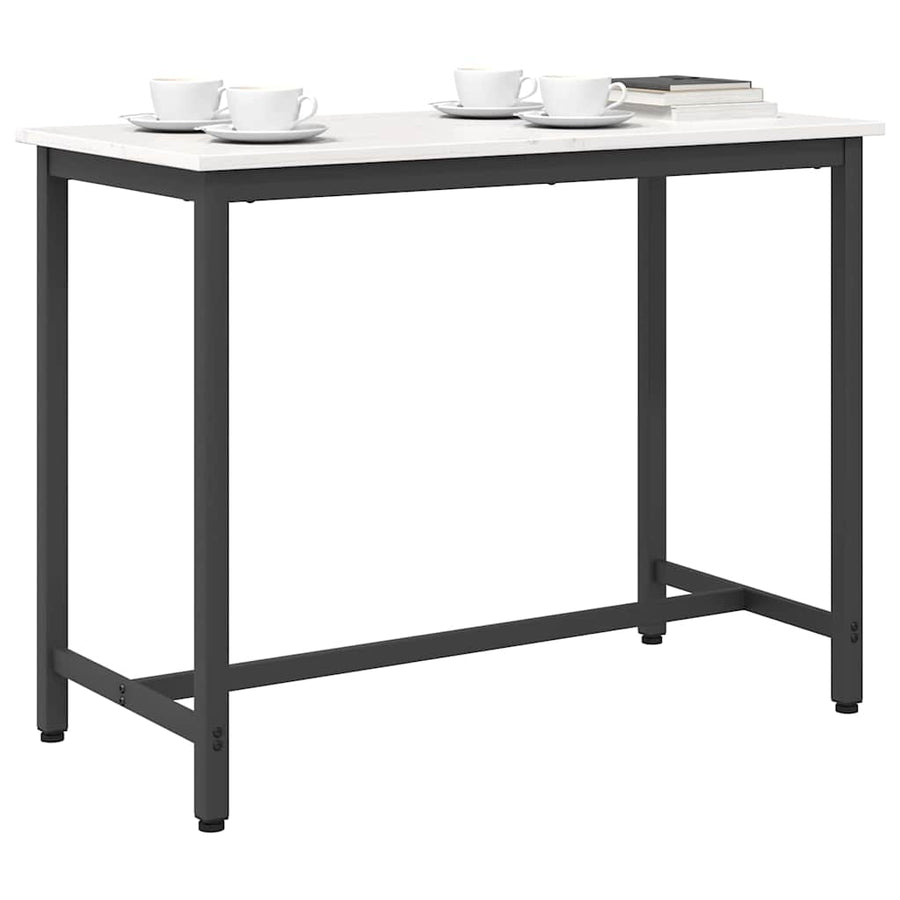 Tafel Wit 100 x 50 x 77 cm Engineered hout en staal
