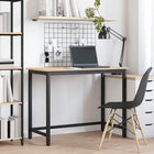 Bureau 100x50x77 cm engineered hout staal naturel