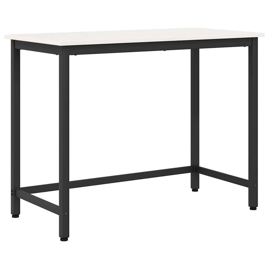 Tafel Wit 100 x 50 x 77 cm Engineered hout en staal