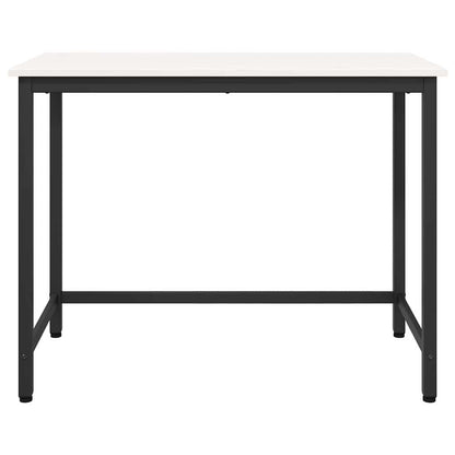 Tafel Wit 100 x 50 x 77 cm Engineered hout en staal