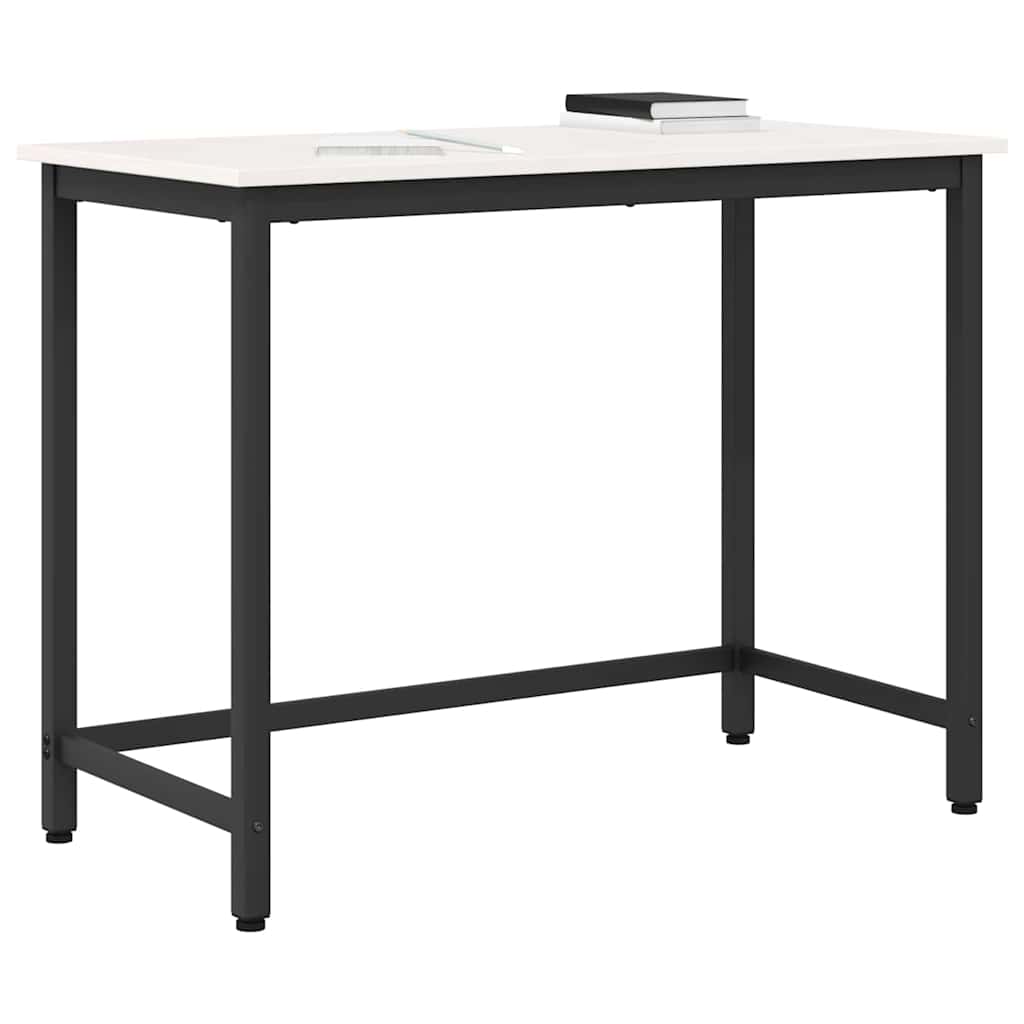 Tafel Wit 100 x 50 x 77 cm Engineered hout en staal