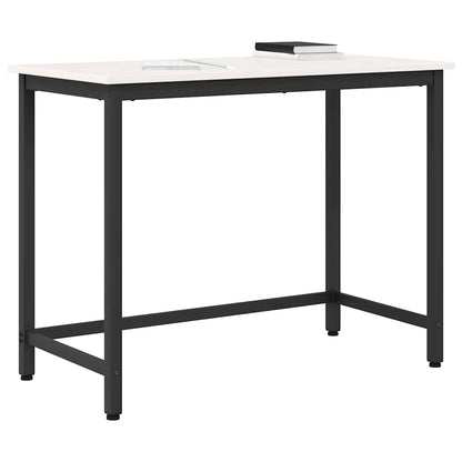 Tafel Wit 100 x 50 x 77 cm Engineered hout en staal
