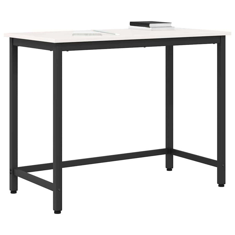 Tafel Wit 100 x 50 x 77 cm Engineered hout en staal