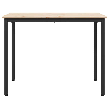 Tafel Naturel 100 x 50 x 77 cm Engineered hout en staal