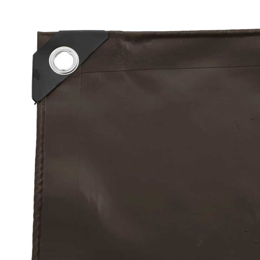 Zeil 650g / m² Bruin 3 x 4 m Canvas met PVC-coating
